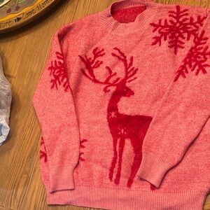 Red Reindeer Men Sweater